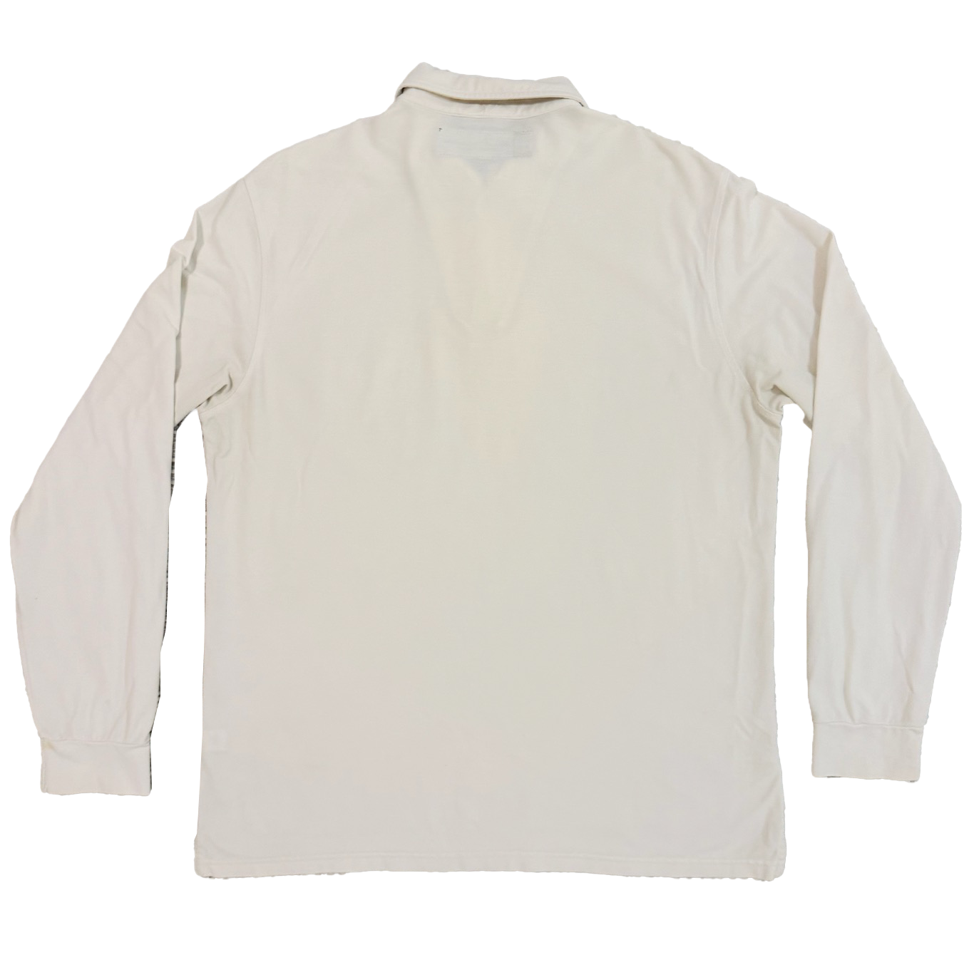 Vintage Loro Piana Casual Shirt with Hermès Silk Sewn-On Detail (Historical French Flag)