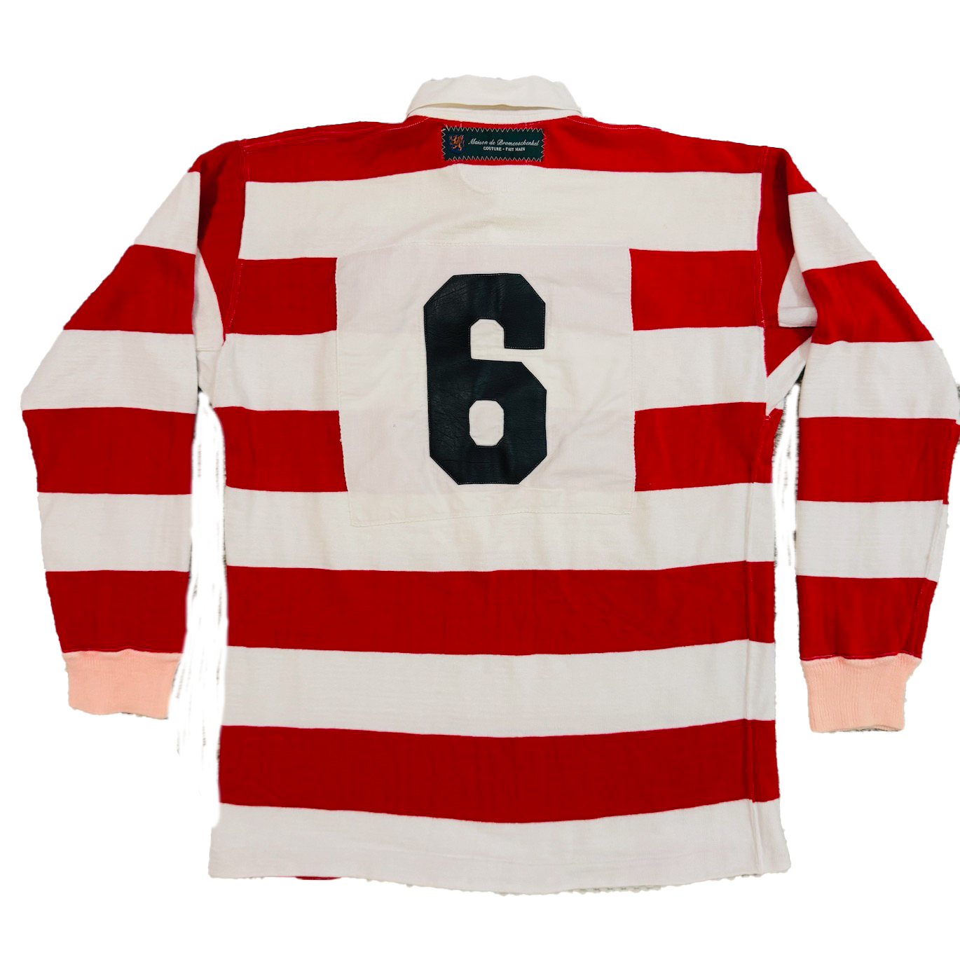 Lion Patch Detail Striped Rugby Shirt