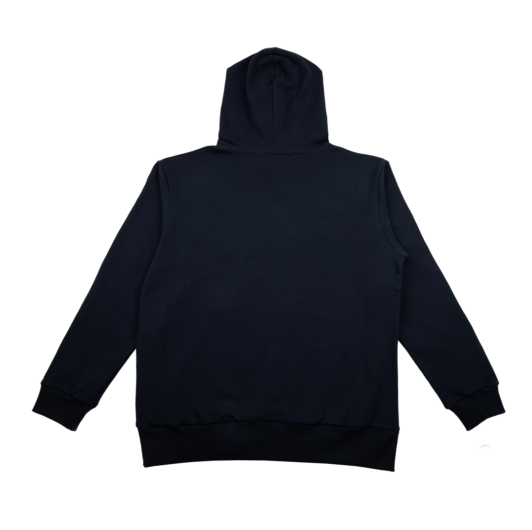 Embroidered Crest Cotton Hooded Sweatshirt