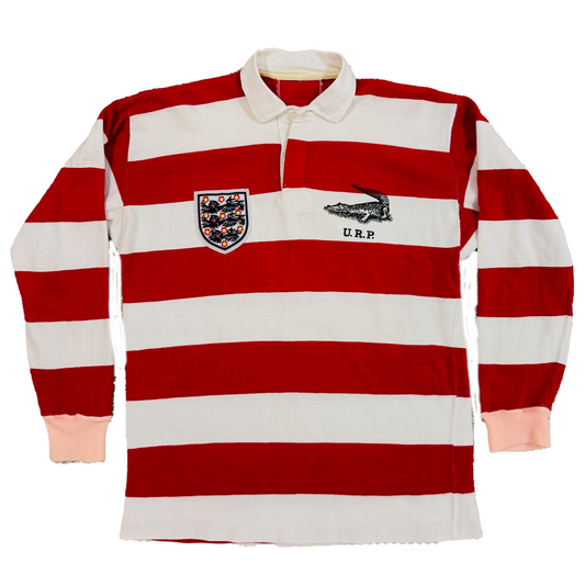 Lion Patch Detail Striped Rugby Shirt